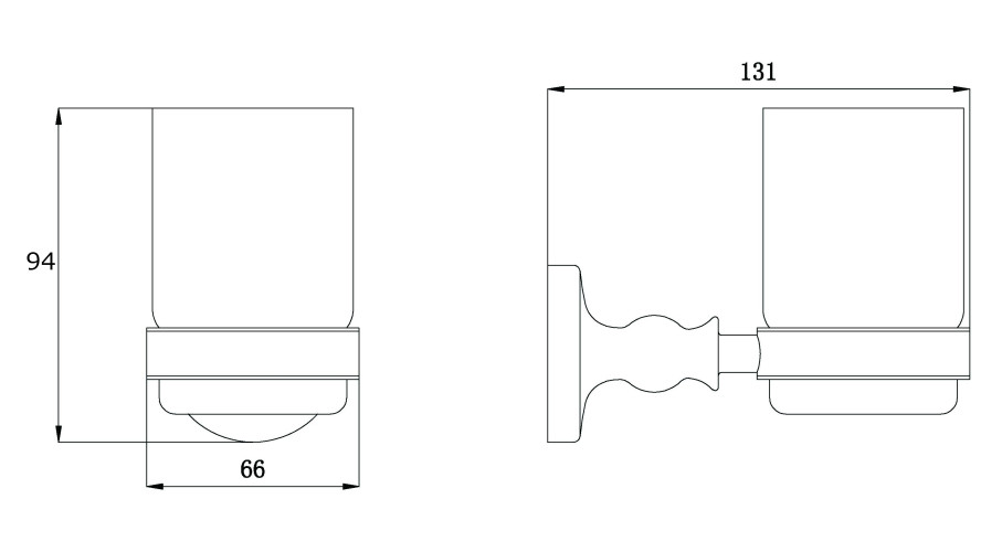 Подстаканник одинарный RUSH Crete (CR35310)