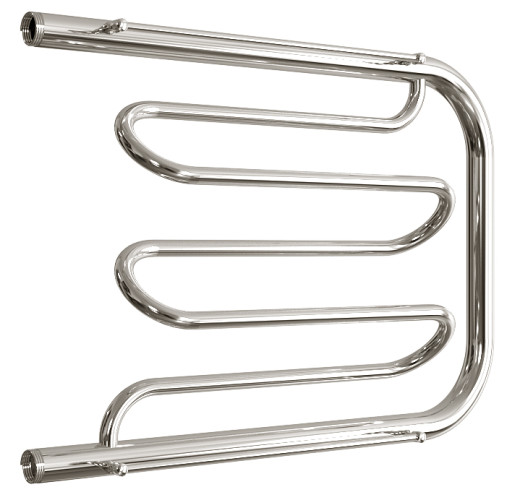 Полотенцесушитель водяной Двин форма фокстрот 50х70, цвет Хром (4627085926696)