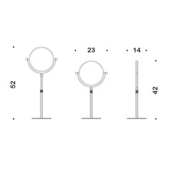 Косметическое зеркало Colombo Design Complementi B9752.0CR с увеличением