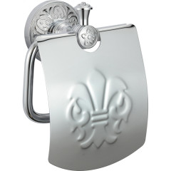 Держатель для туалетной бумаги с крышкой S-005851A Savol хром