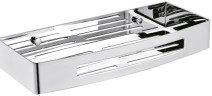 Полка прямоугольная Fixsen Hotel одноэтажная, хром (FX-31003B)