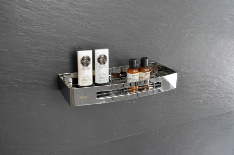 Полка прямоугольная Fixsen Hotel одноэтажная, хром (FX-31003B)