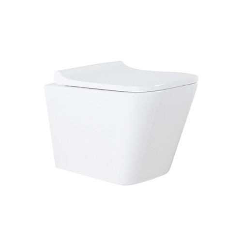 SET Geberit/Azario Teramo Подвесной унитаз AzarioTeramo Rimless с сиденьем микролифт + инсталляция Sigma с клавишей Sigma 30, цвет белый/хром глянец