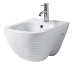 Disegno ceramica Loom, подвесное биде, c крепежом, 52,5x37 см, цвет жемчужно-серый