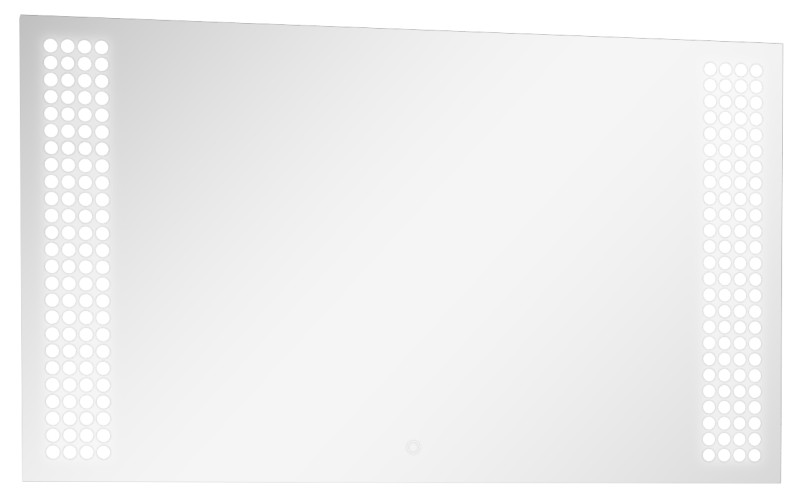 Зеркало Cosmo 120 black с подсветкой Sansa