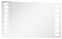 Зеркало Cosmo 120 black с подсветкой Sansa