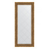 Зеркало настенное с гравировкой EVOFORM в багетной раме вензель бронзовый, 69х159 см, BY 4163