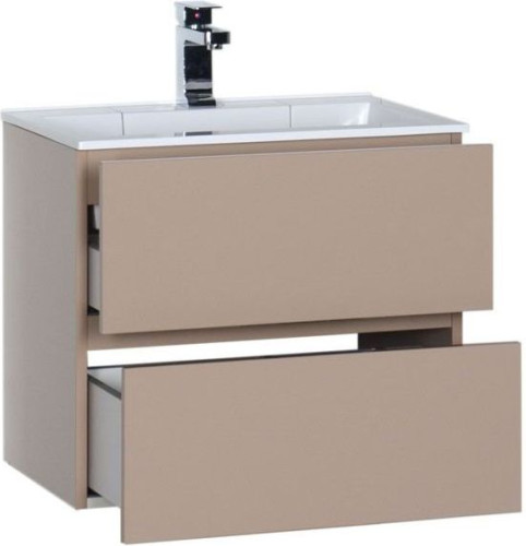 Тумба с раковиной Aquanet Алвита 60 капучино