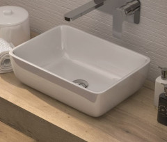 IBX, керамическая накладная раковина Horus, цвет черный матовый