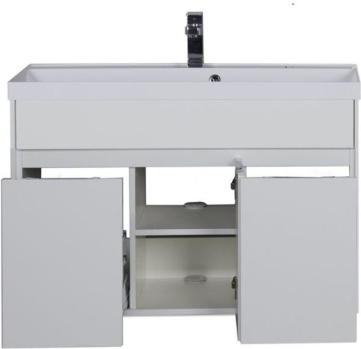 Тумба с раковиной Aquanet Латина 100 белый