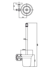Туалетный ершик Antik 081201 Br