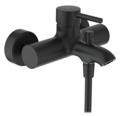 Смеситель для ванны Ideal Standard Ceraline с душевым гарнитуром, керамический картридж, черный шелк (BC270XG)