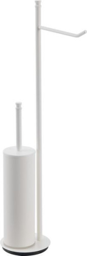 Stil Haus Hashi, стойка h63 см: бумагодержатель/ерш металлический, цвет белый матовый