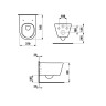 Унитаз LAUFEN K BY, подвесной, Rimless