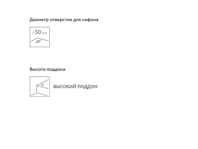 Душевой акриловый поддон глубокий RADAWAY INDOS SIA9090-01