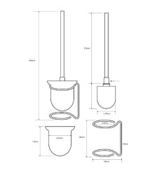 Ершик для унитаза Bemeta Omega 104113107