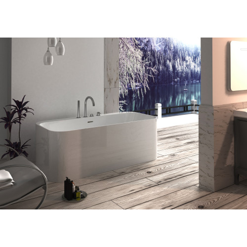 Ванна акриловая Azario RANGALI 1700х800х580 пристенная, в комплекте с сифоном и металлической рамой (RAN17080)
