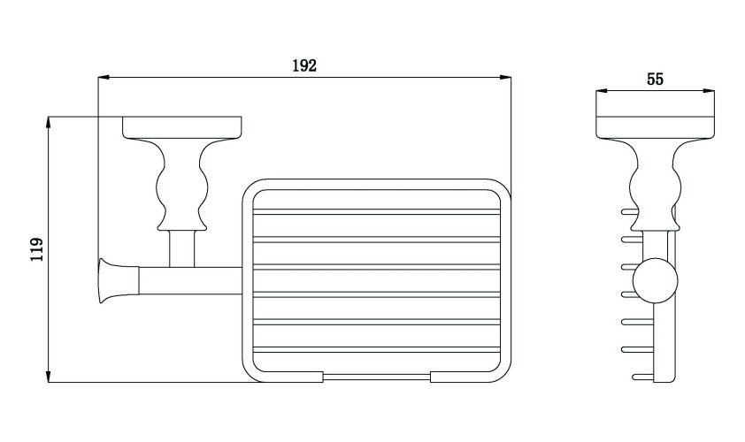 Мыльница решетка RUSH Crete (CR35410)