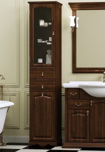 Шкаф пенал Opadiris Риспекто 40 с бельевой корзиной