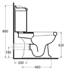 Унитаз Migliore Impero ML.IMP-25.301.BI