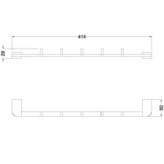 Крючок для полотенец Schein Allom 221*5B