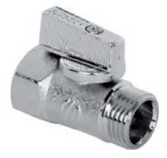 Шаровый кран ARCO MINI "флажок" 1/2 латунь хромированный, Г/Ш (2207C)