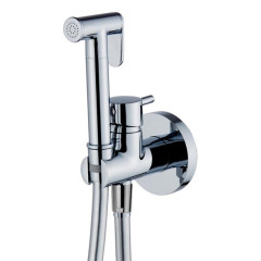 Huber Shower TV00795621 Гигиенический душ к-т со смесителем, шлангом 120 см, вывод с держателем, хром  (ст.арт.TV00795521)