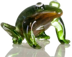 Casablanca, фигурка стеклянная &quot;Лягушка&quot;, цвет коричнево-зеленый