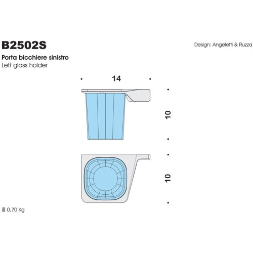 Стакан для зубных щеток Colombo Design Alize B2502 SX