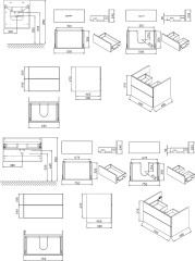 Тумба под умывальник SD 760 ROSA II белая/белая