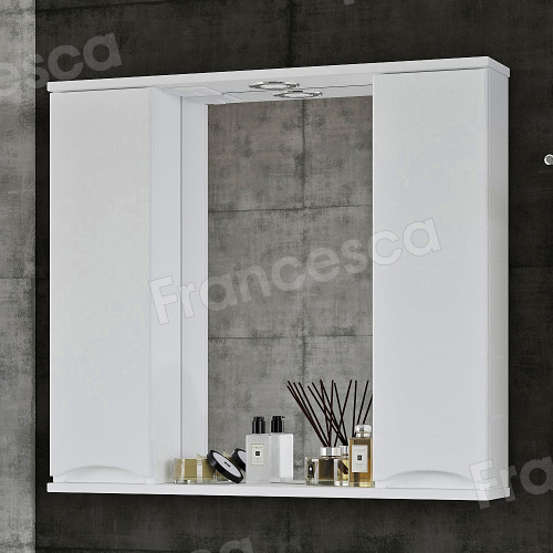 Зеркало-шкаф Венеция Амали 80 белый