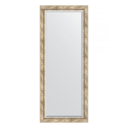 Зеркало настенное с фацетом EVOFORM в багетной раме прованс с плетением, 63х153 см, BY 3563