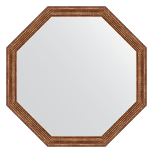 Зеркало настенное Octagon EVOFORM в багетной раме сухой тростник, 69х69 см, BY 3663
