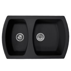 Кухонная мойка Formastone FostoGran FG 78-50, прямоугольная, антрацит