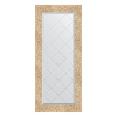 Зеркало настенное с гравировкой EVOFORM в багетной раме золотые дюны, 56х126 см, BY 4064