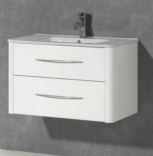 IBX ASUN, тумба под раковину 100 см, 2 ящика с ручками, цвет капучино глянцевый лак