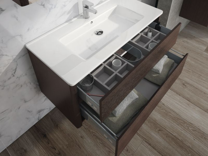 IBX, керамическая раковина 100 см, цвет белый