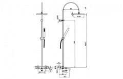 Душевая система Paini Cox 78CR689THABS