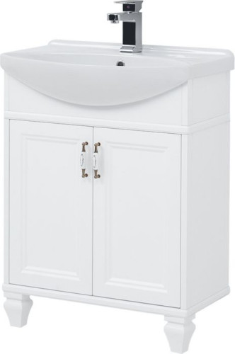 Тумба с раковиной Aquanet Валенса NEW 65 белый