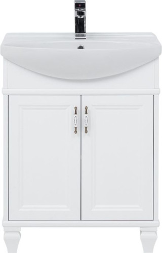 Тумба с раковиной Aquanet Валенса NEW 65 белый
