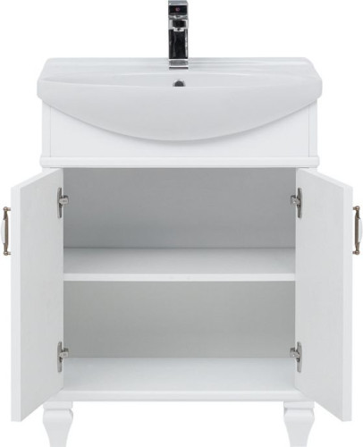 Тумба с раковиной Aquanet Валенса NEW 65 белый