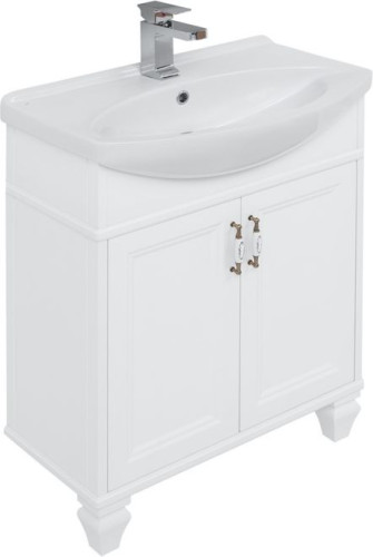 Тумба с раковиной Aquanet Валенса NEW 65 белый