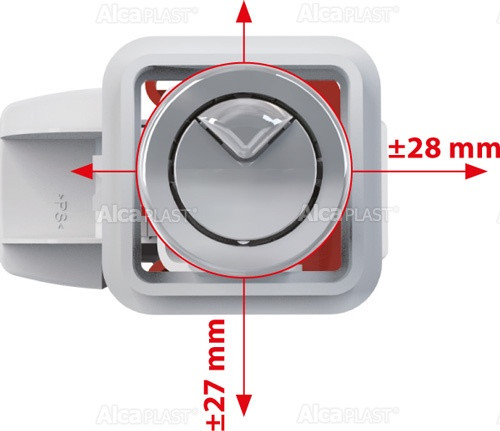 SA08ASK 1/2'' CHROM Выпускной комплект с двойной кнопкой, с нижней металлической подводкой. Впускной механизм А18 1/2, A08A