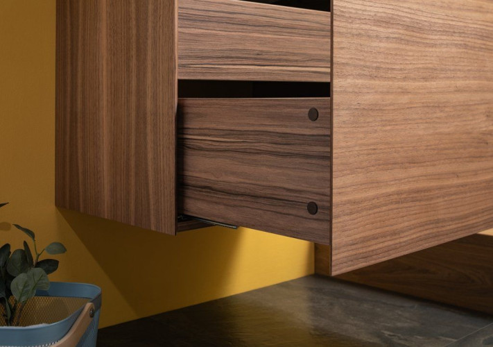 Тумба с раковиной Aquanet Нью-Йорк 70 орех