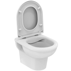 Промо-сет, состоящий из инсталляции Loranto, кнопки для инсталляции круглой белой, подвесного унитаза Ideal Standard EXACTO (4501+7310+R002601)