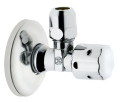 Schlosser, угловой вентиль с компрессионной гайкой, подключение 1/2&quot;х3/8&quot;, цвет хром