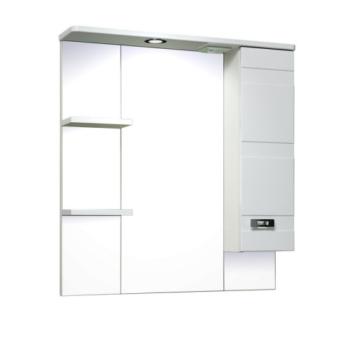 Зеркальный шкаф Runo Турин 75 правый