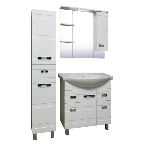 Зеркальный шкаф Runo Турин 75 правый