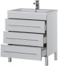 Тумба под раковину Aquanet Верона 75 белый (напольная 3 ящика)