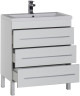 Тумба под раковину Aquanet Верона 75 белый (напольная 3 ящика)